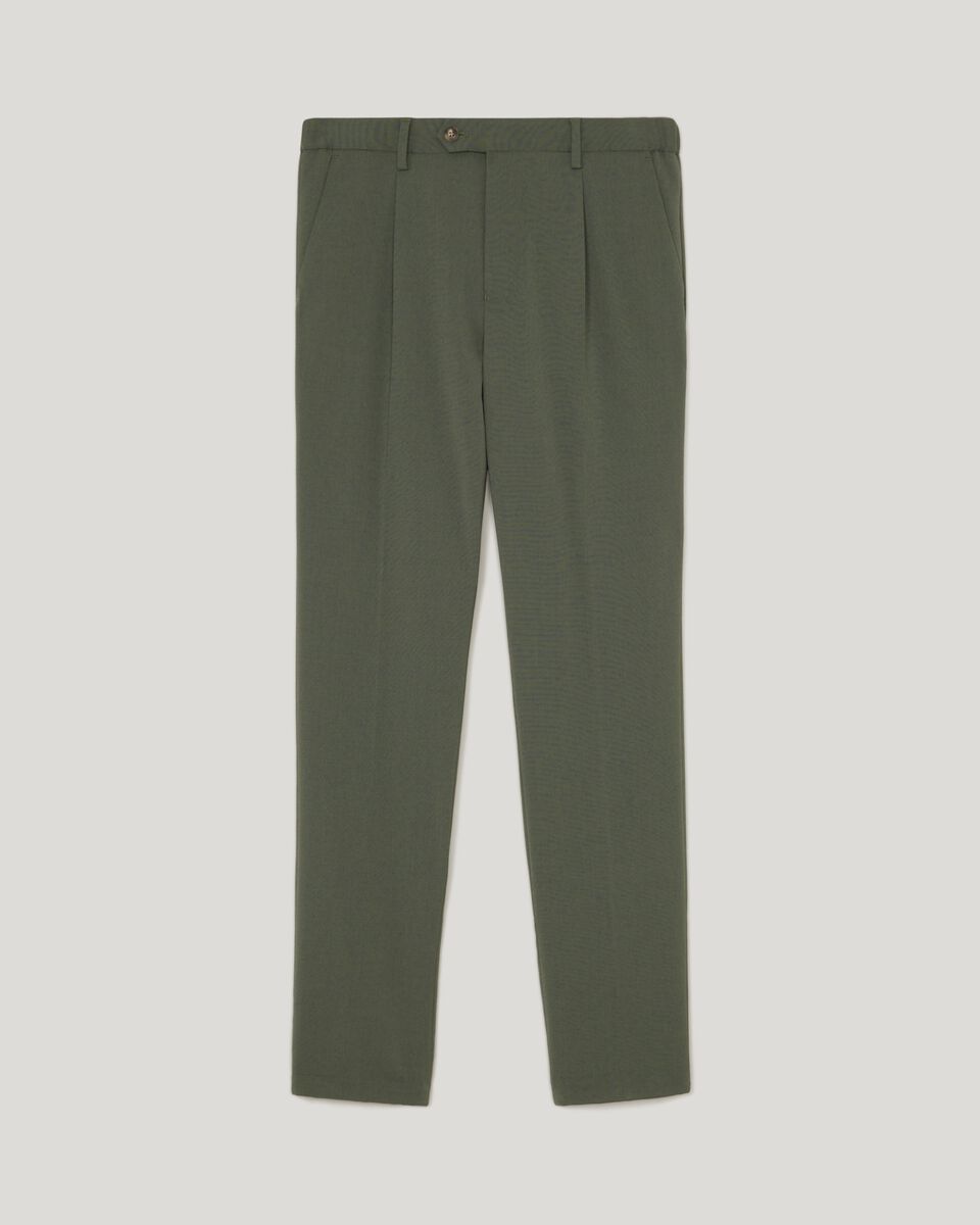 Wool Blend Tailored Pant, Khaki, hi-res